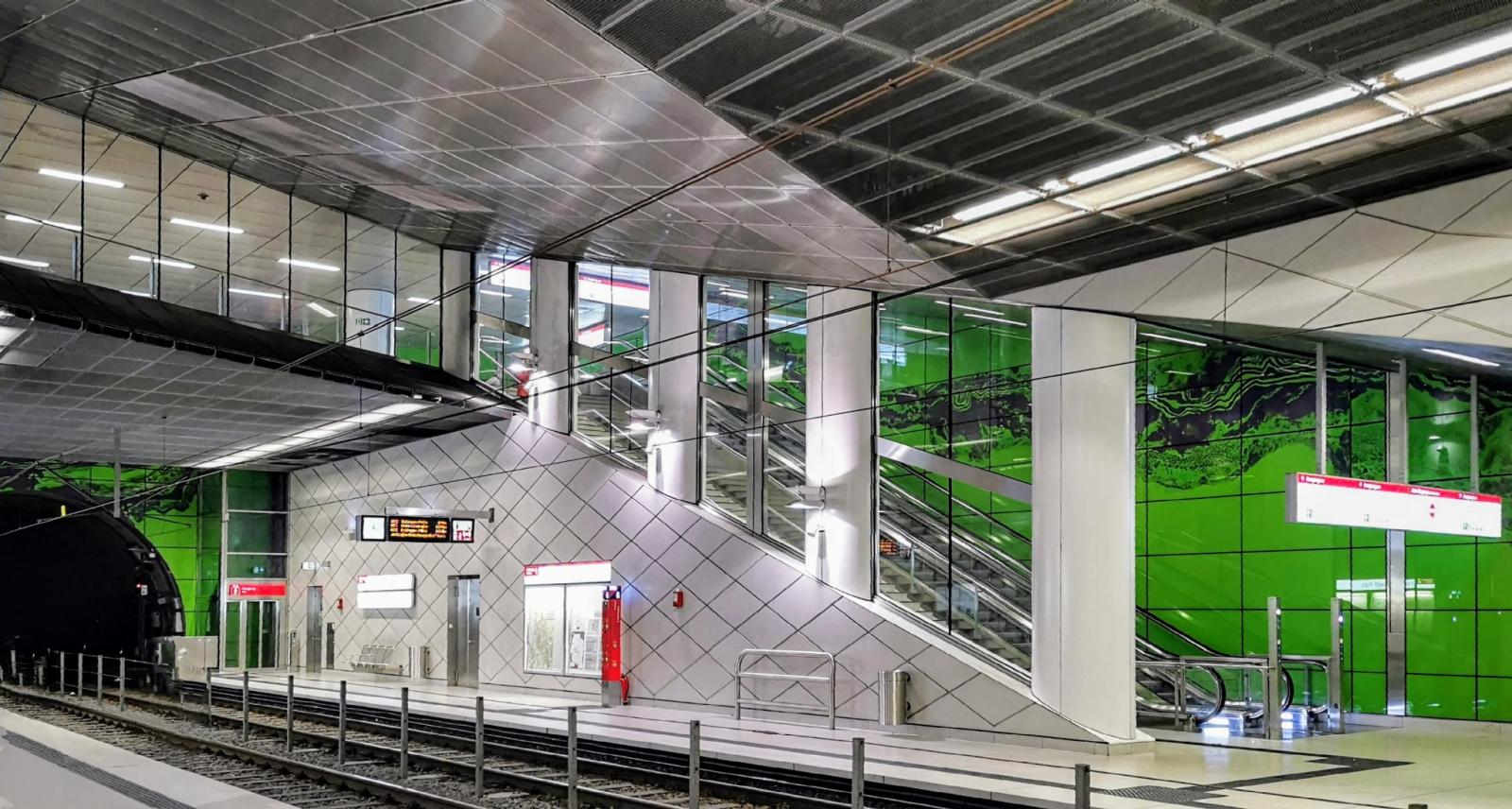 Haltestelle Graf-Adolf-Platz, Bahnsteig
