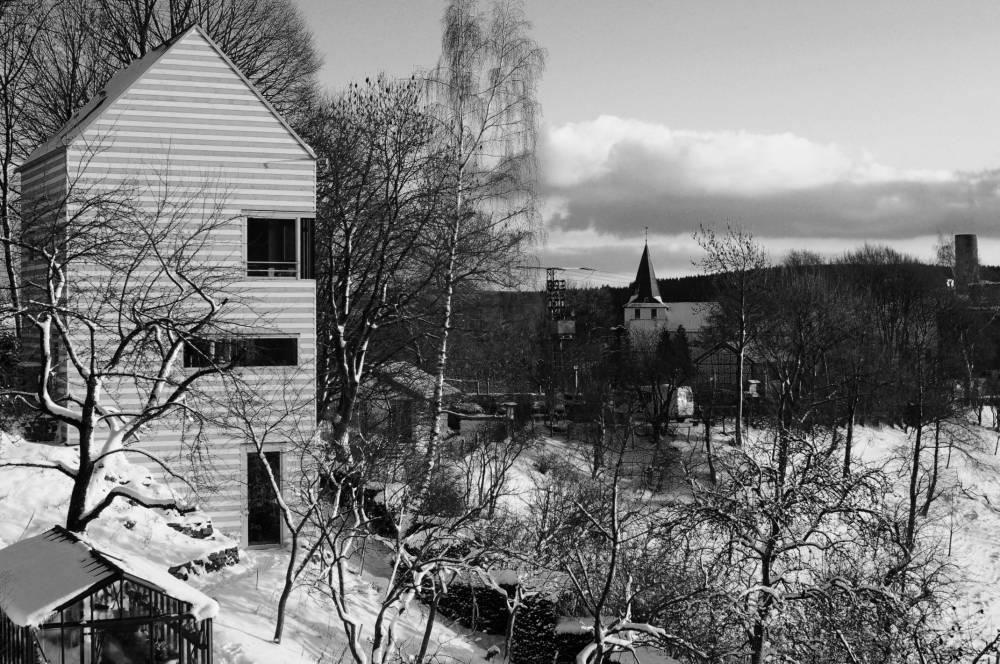 Ansicht im Schnee