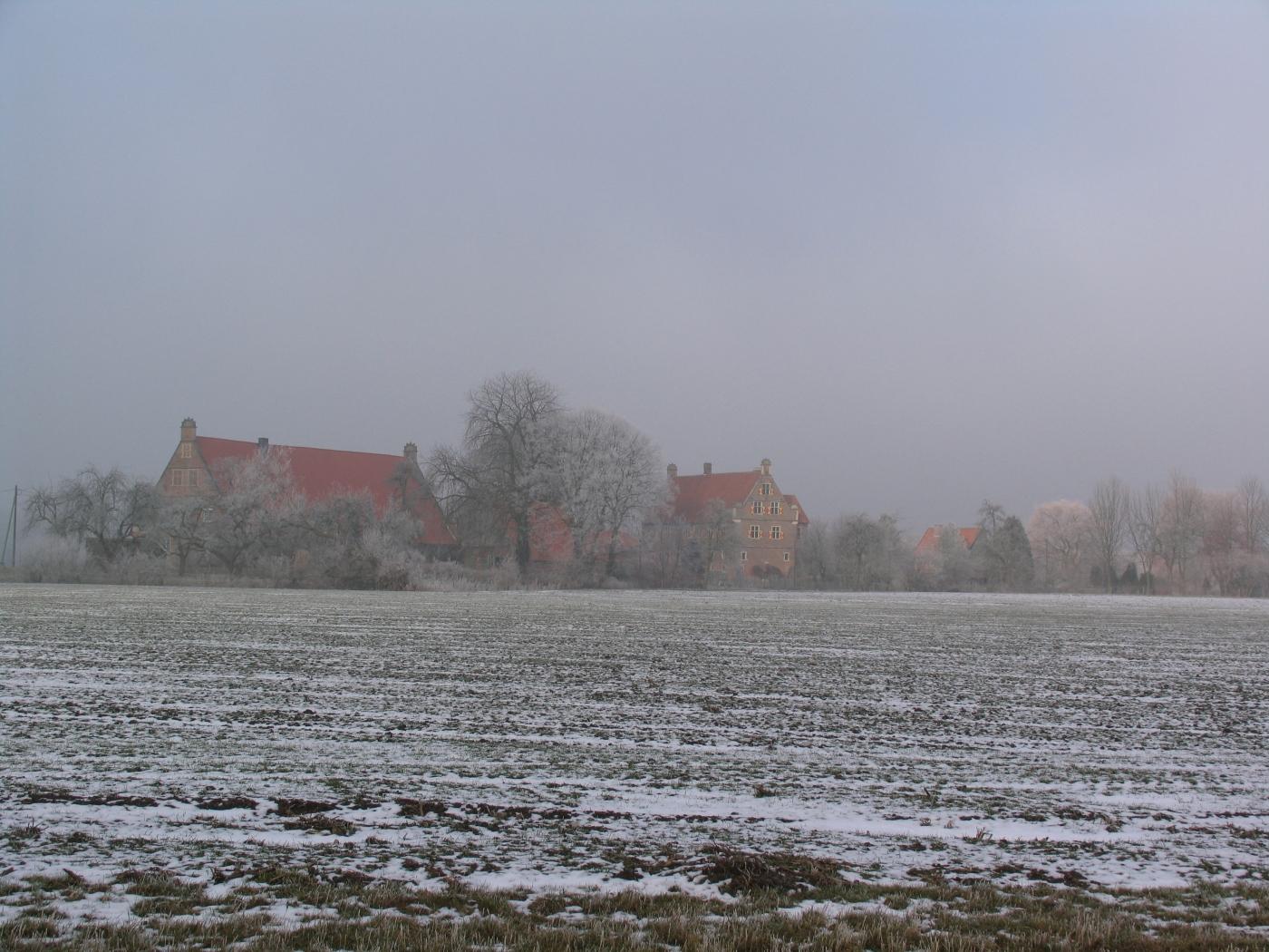 die Anlage von Haus Byink im Winter