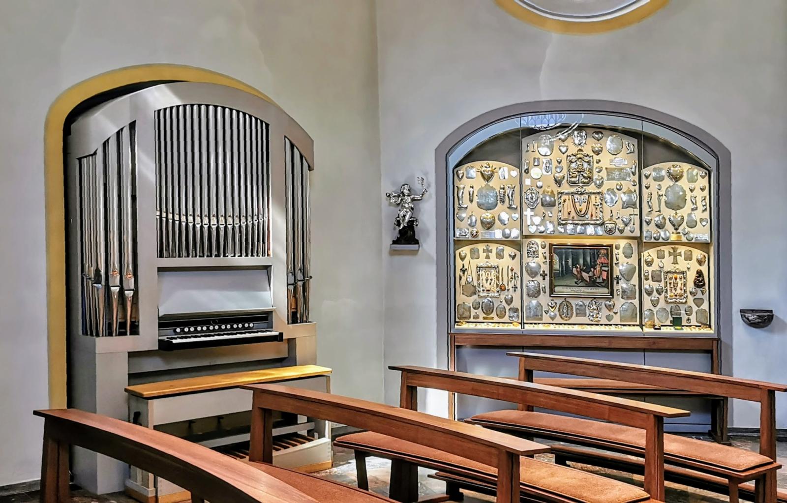 Innenansicht Wallfahrtskapelle Telgte mit Orgel