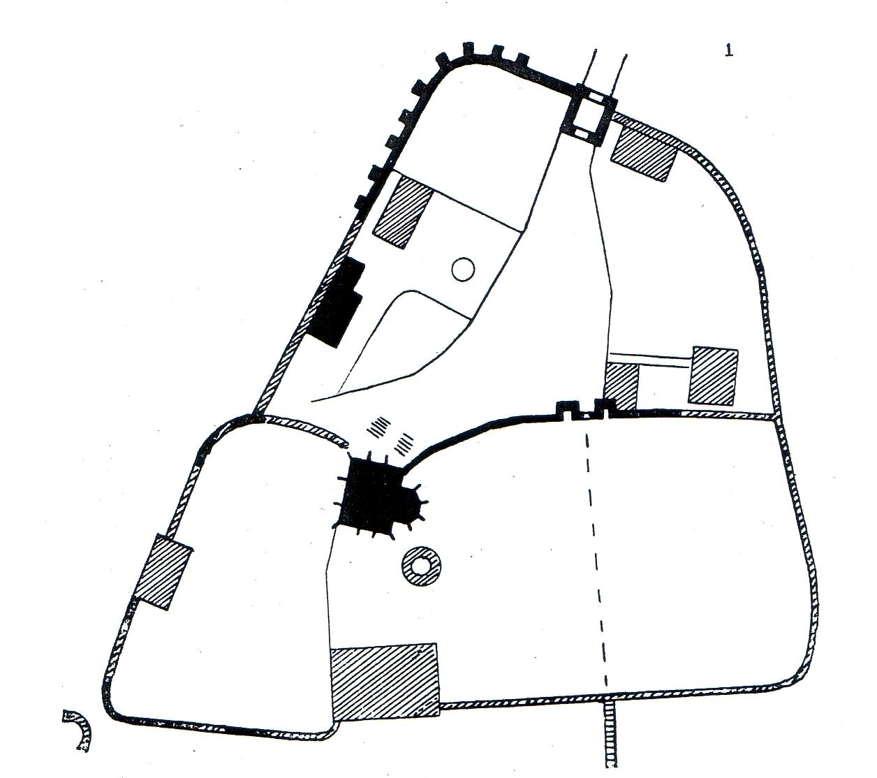 Plan der Burganlage von 1897