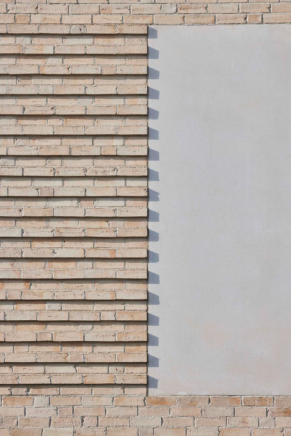 Musikschule Recklinghausen, Detailbild Fassadengliederung