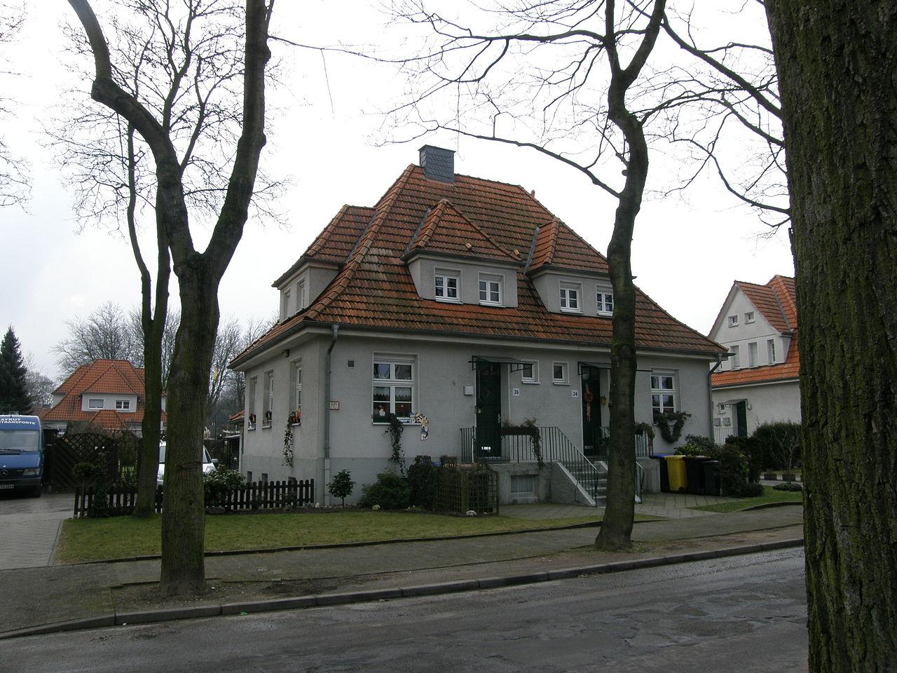 Doppelhaus in der Gartenstadt Welheim