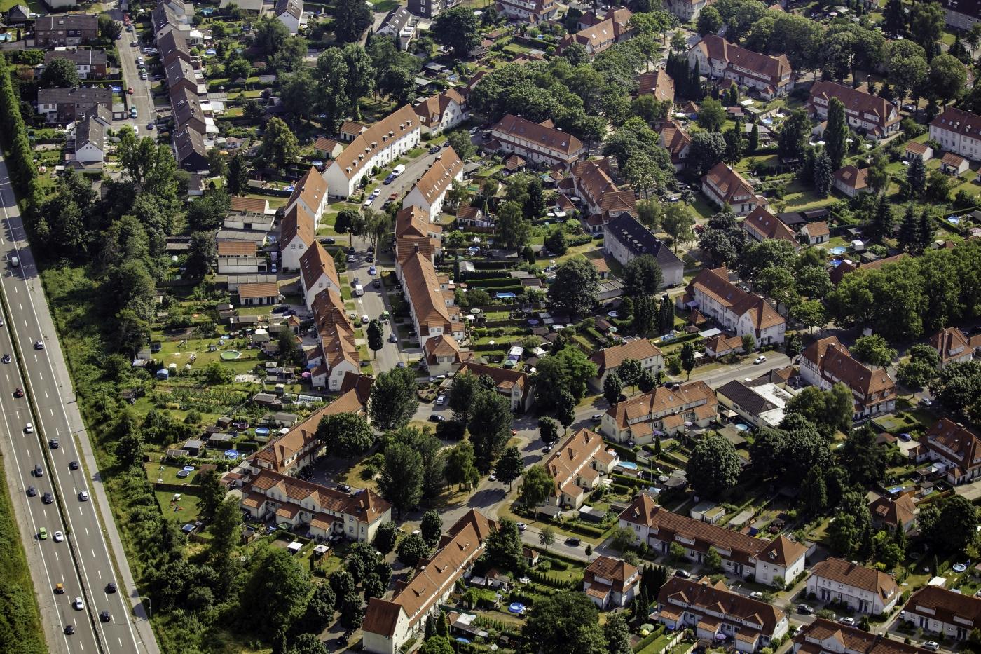Luftbild Siedlung Gartenstadt Welheim