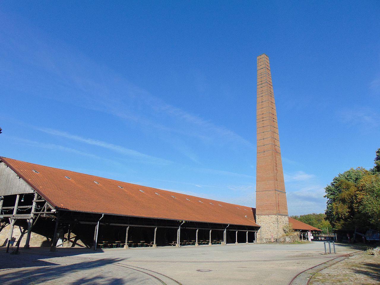 Betriebsgebäude der ehemaligen Ziegelei Dünkelberg auf dem Gelände des LWL-Industriemuseums Zeche Nachtigall in Witten