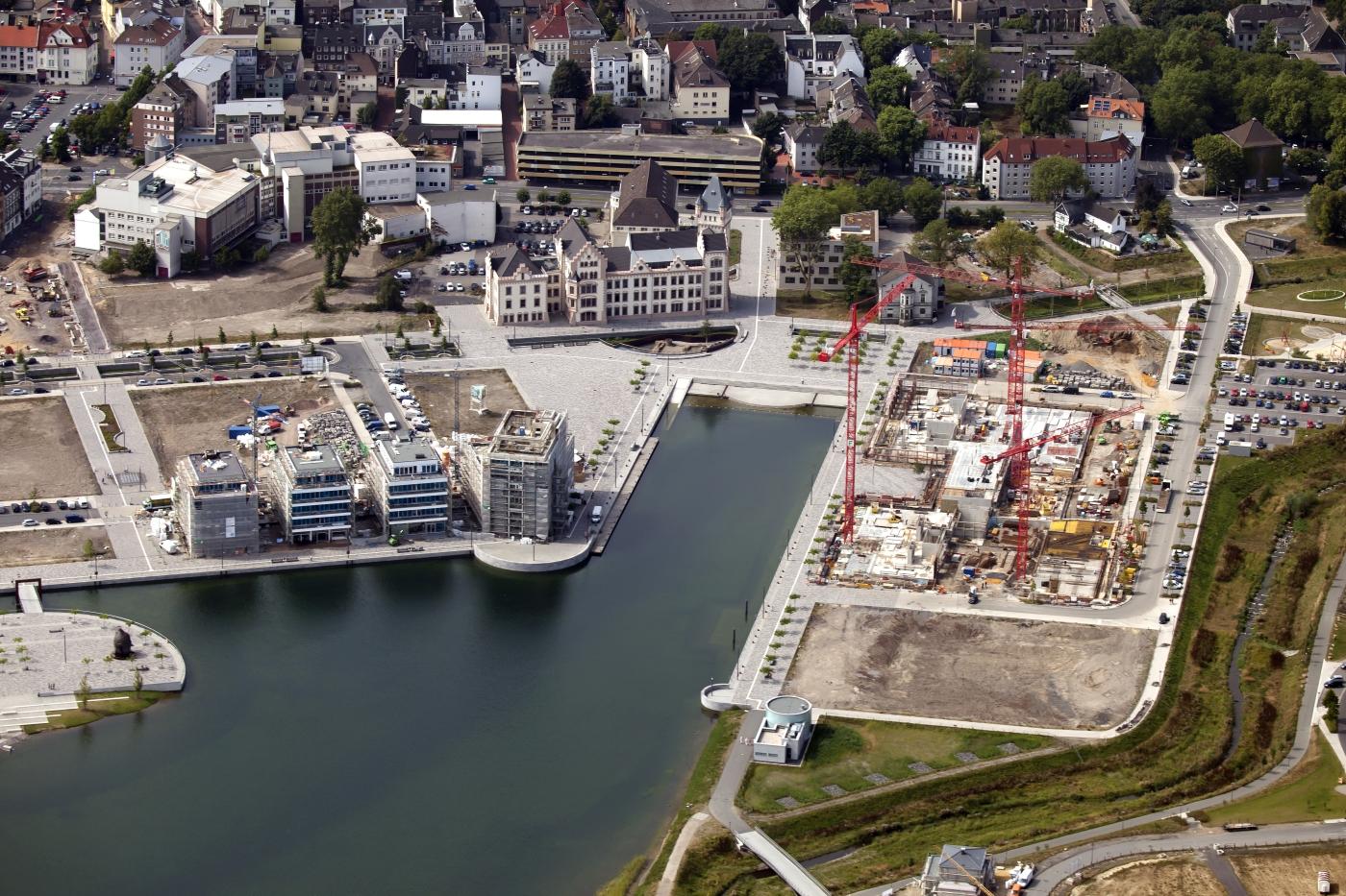 Luftbild Phoenix-See mit Hörder Burg