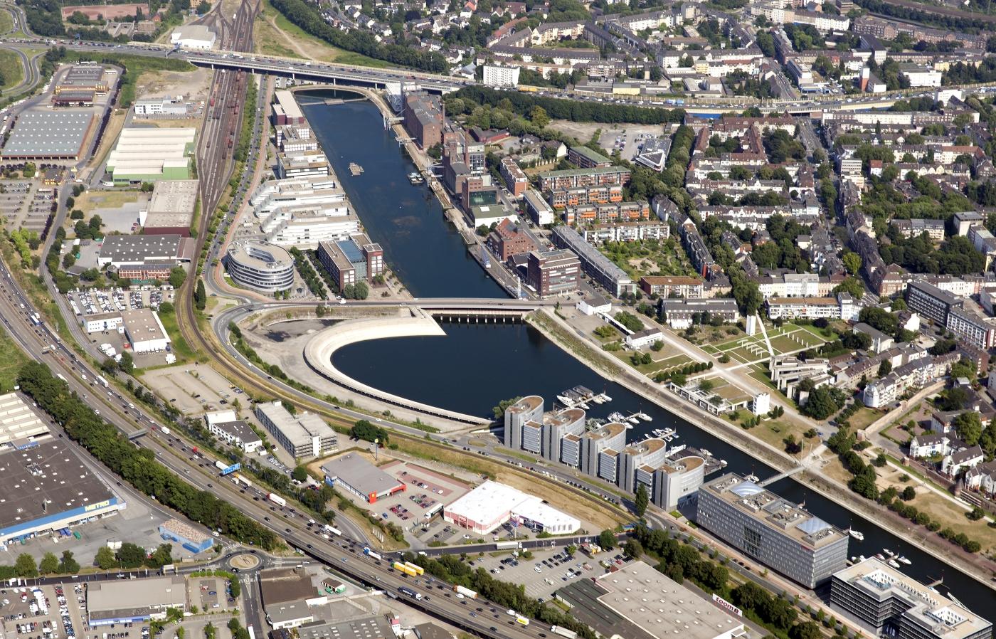 Luftbild Innenhafen Duisburg