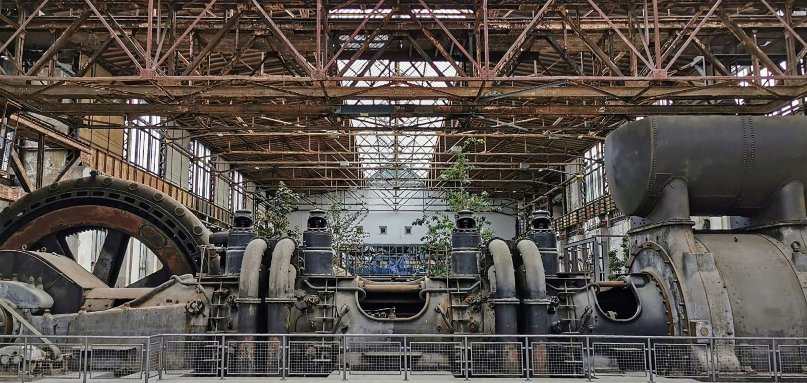 Gebläsehalle mit Kompressor