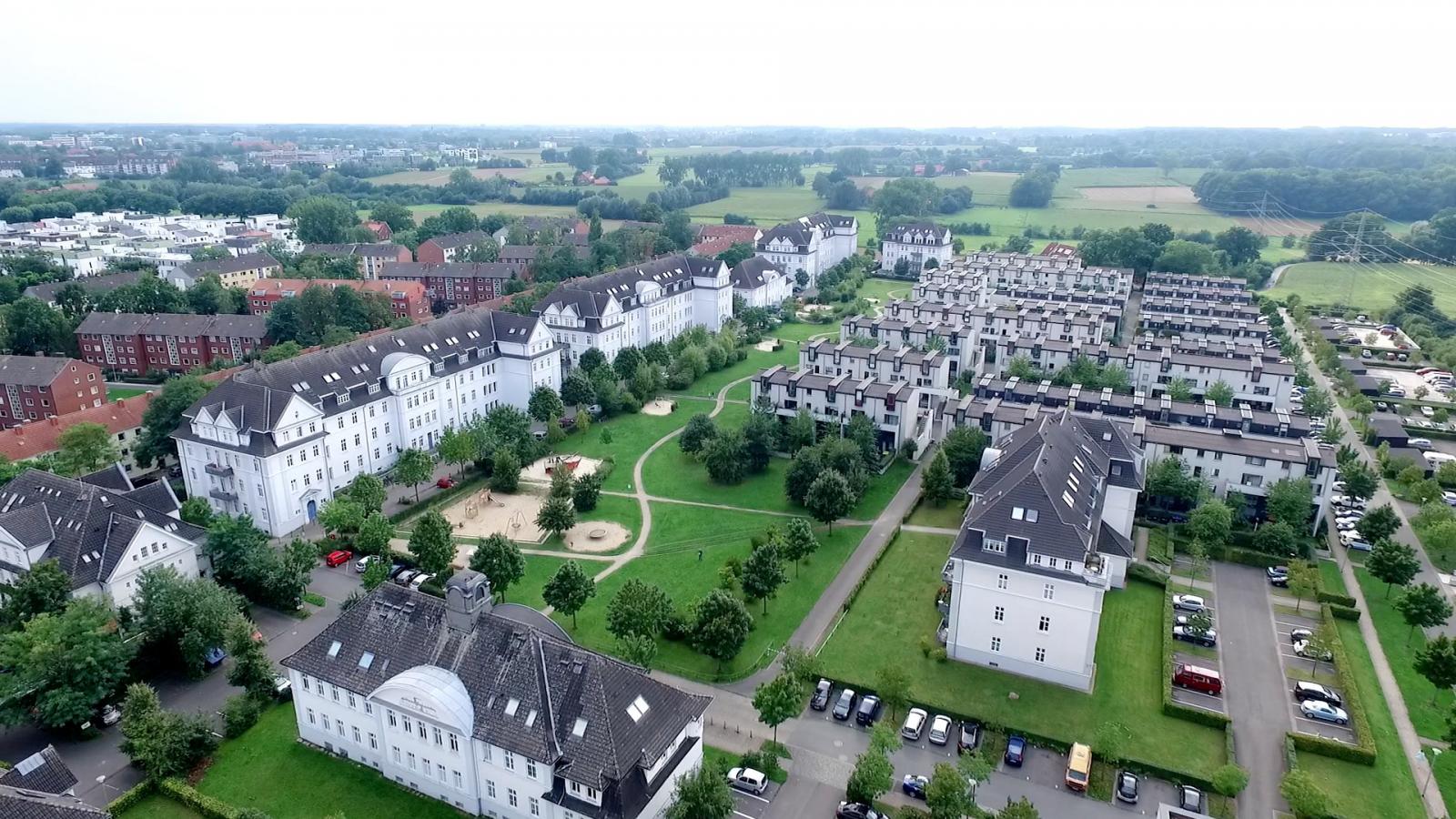 Luftbild ehemalige Lincoln-Kaserne
