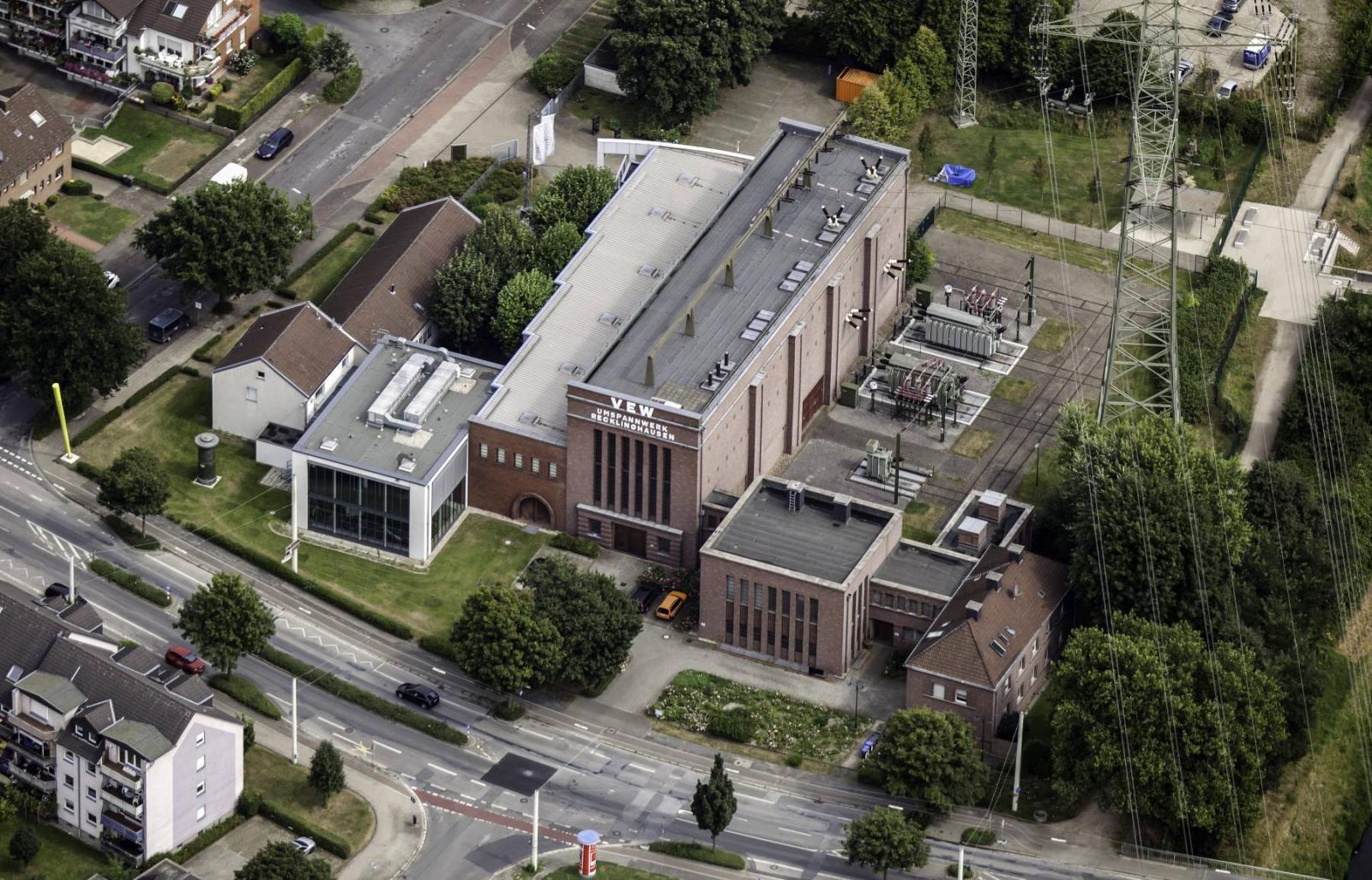 Vogelperspektive Umspannwerk Recklinghausen