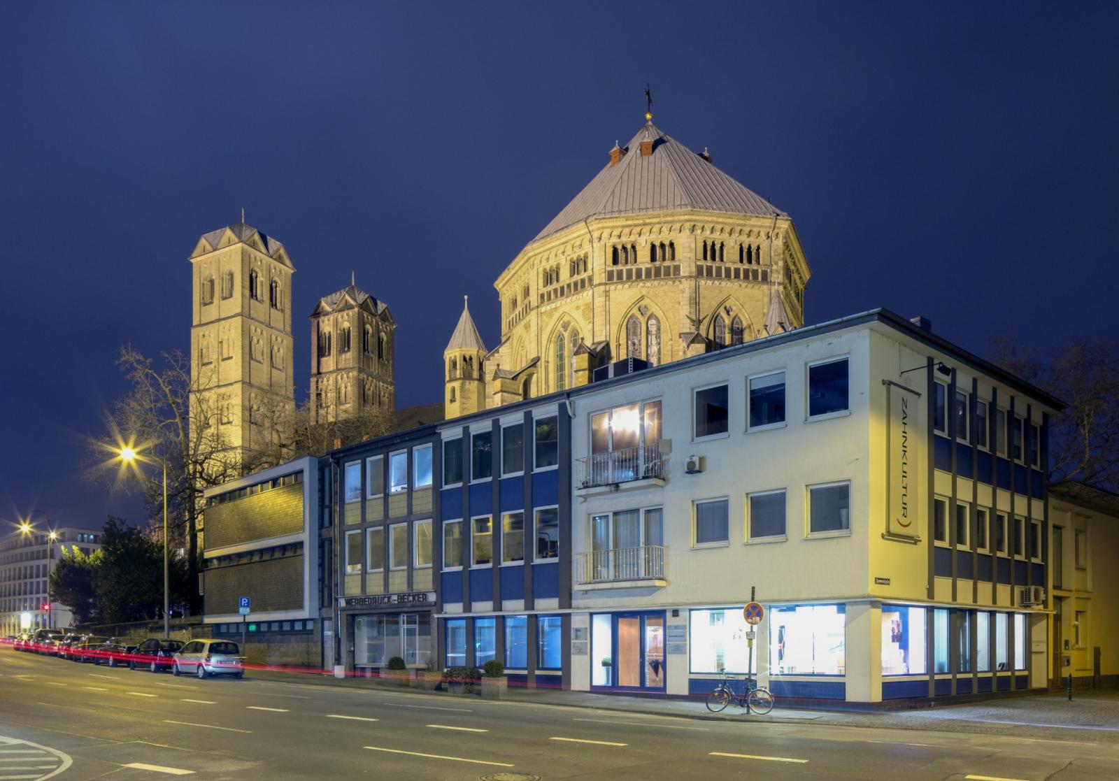 Ansicht St. Gereon von der Christophstraße aus Nordwesten