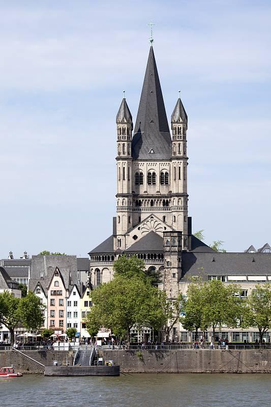 Rheinansicht Groß St. Martin