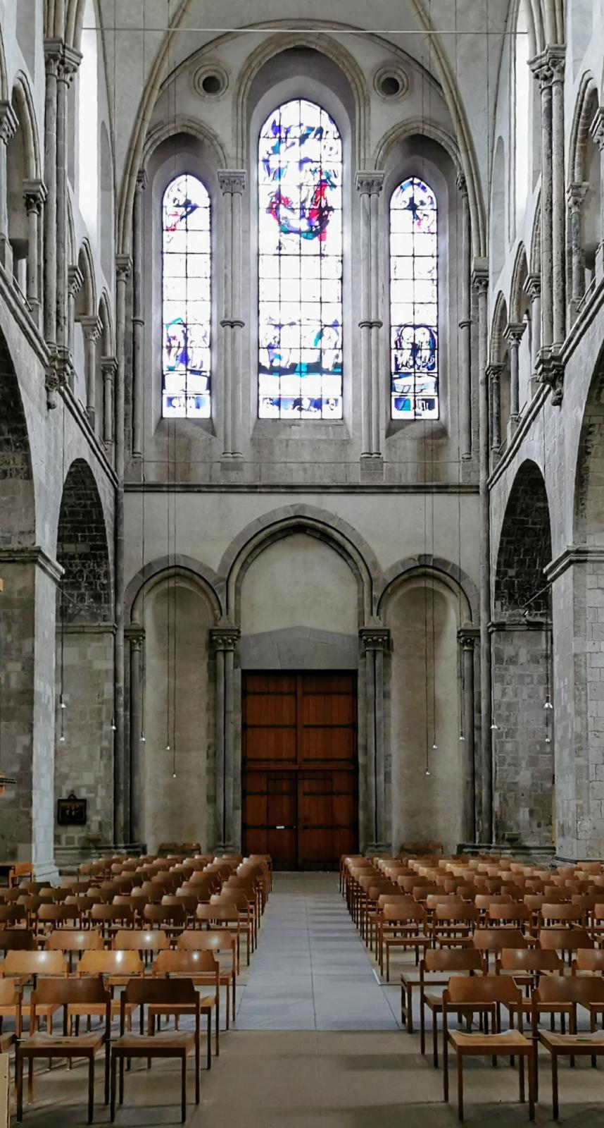 Innenansicht Westportal Groß St. Martin