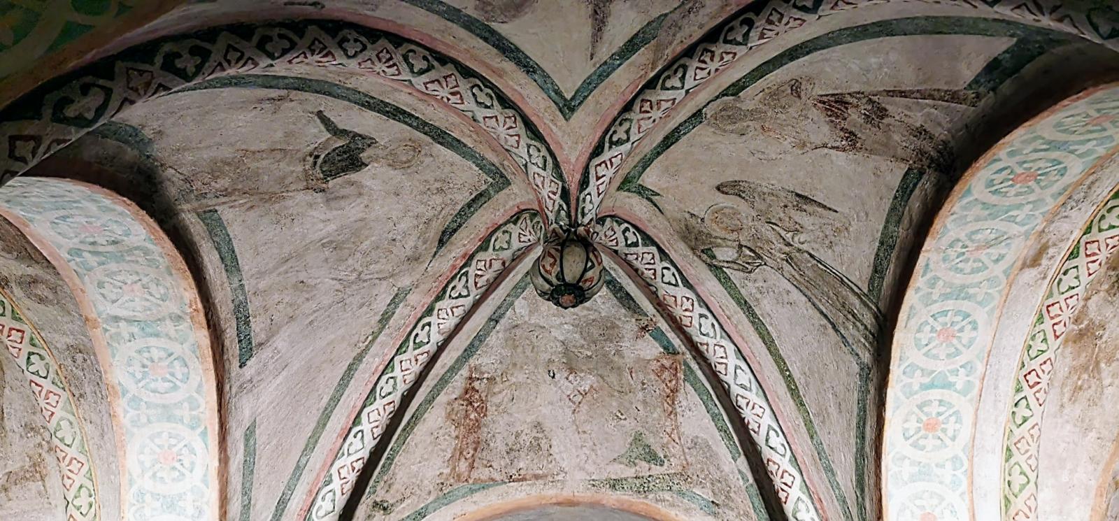 Deckengewölbe in der Krypta