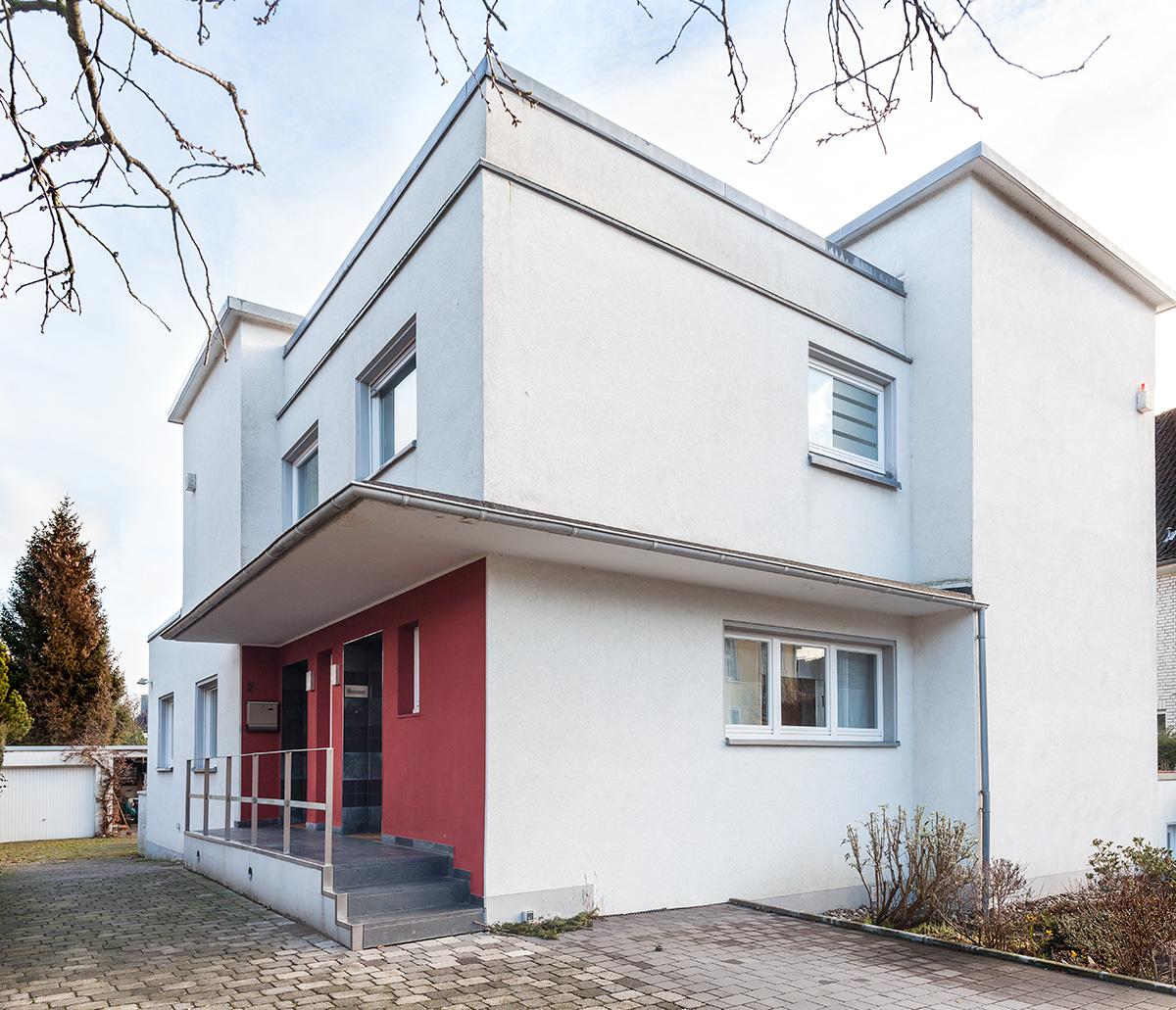 Hamm, Elchstr. 2, Haus Oldemeier, Haupteingangs- und Straßenseite
