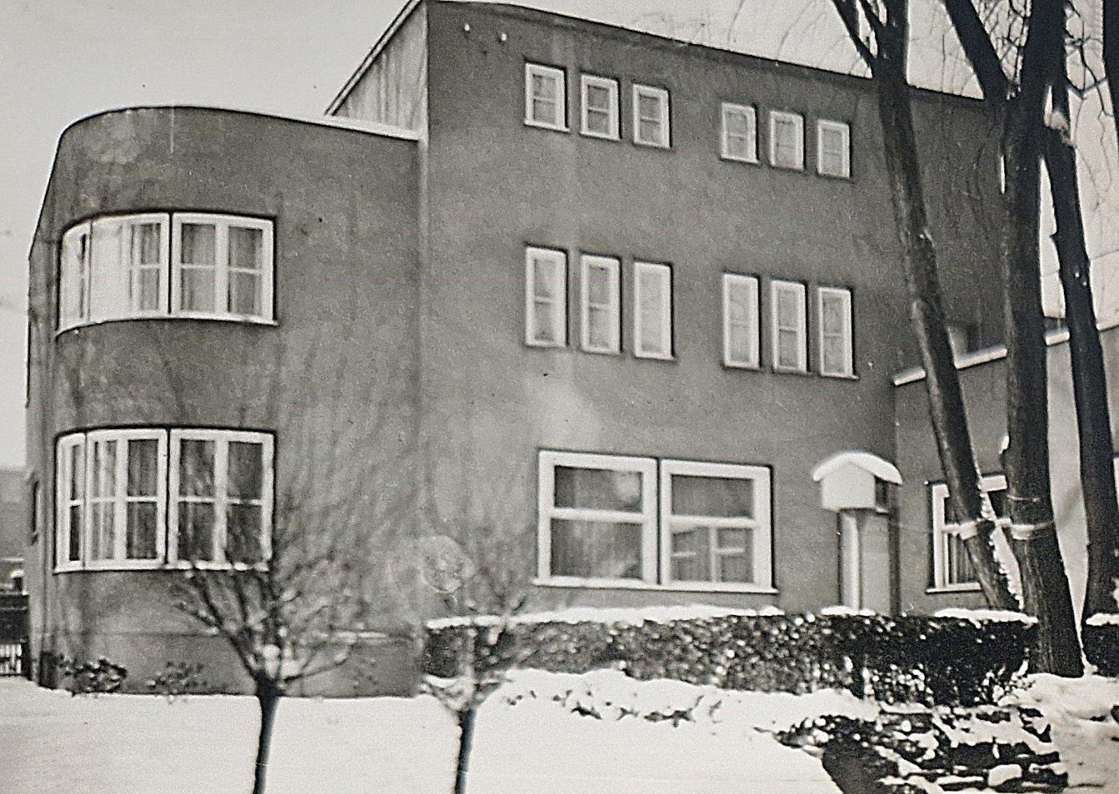 Gartenseite Januar 1940