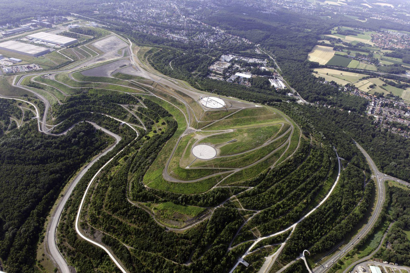 Halde Hoheward von oben
