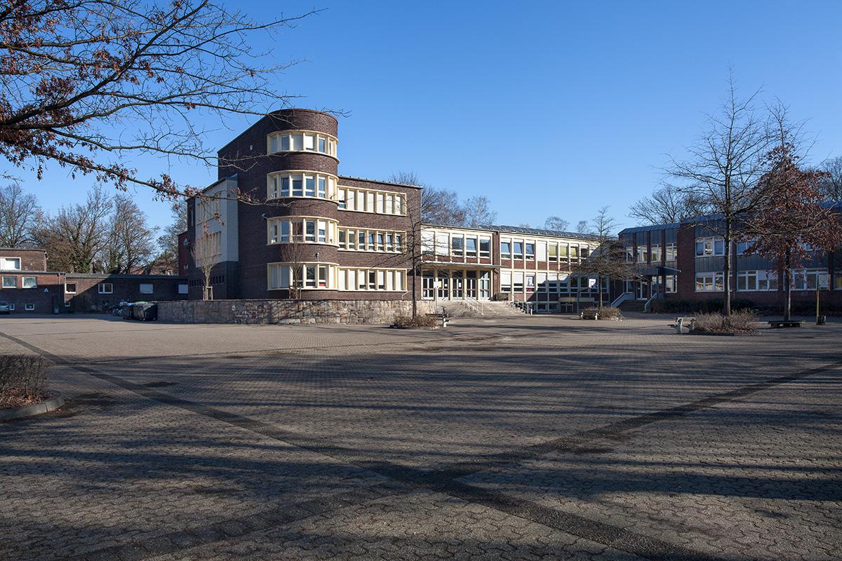 Datteln, Comenius-Gymnasium, Schulhofansicht