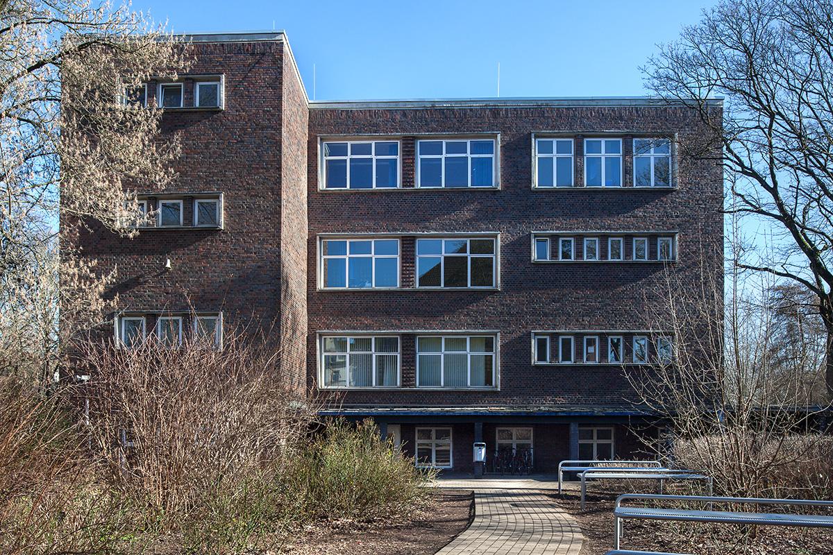 Hagen, Christian-Rohlfs-Gymnasium, Ansicht von Südwesten