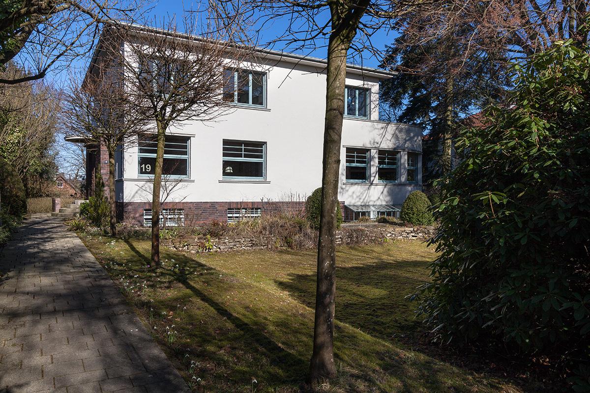 Herford, Wohnhaus Tremel, Zufahrt von der Vlothoer Straße