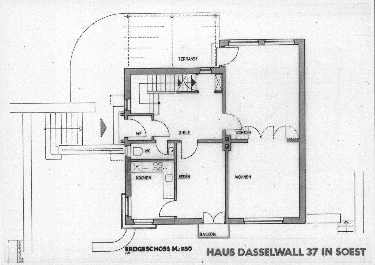 Soest, Dasselwall 37, Grundriss Erdgeschoss