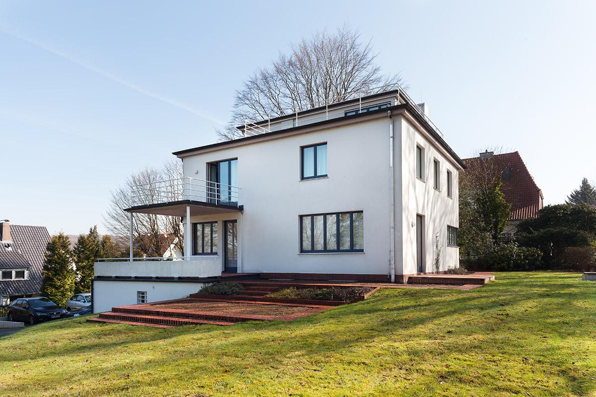 Bielefeld, Villa Delius, Ansicht von Südwesten