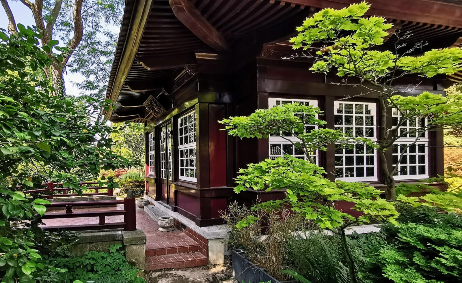 Teehaus des Japanischen Garten in Leverkusen 