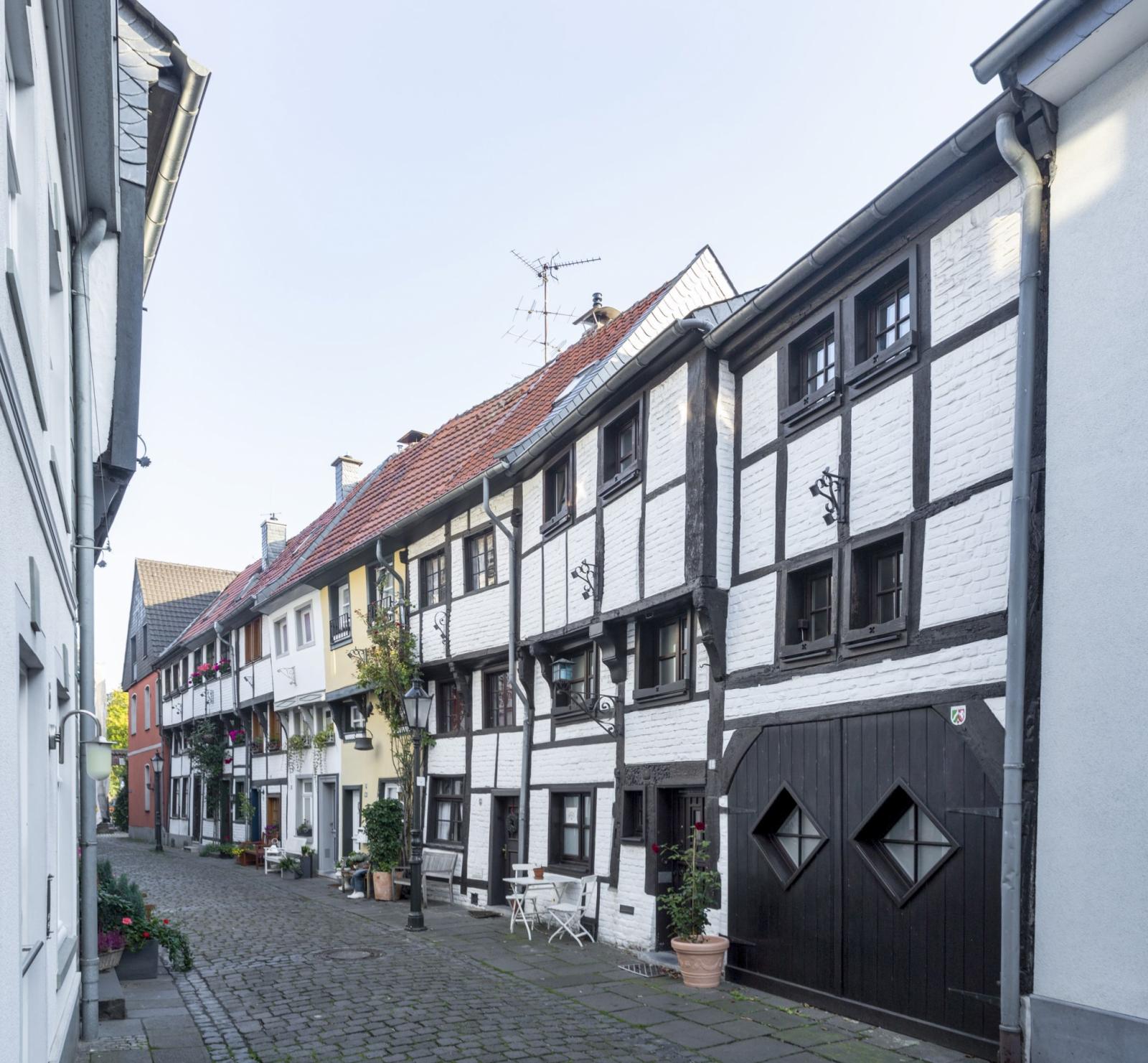 Häuser in der Alten Schulstraße im Historischen Stadtkern Kempen