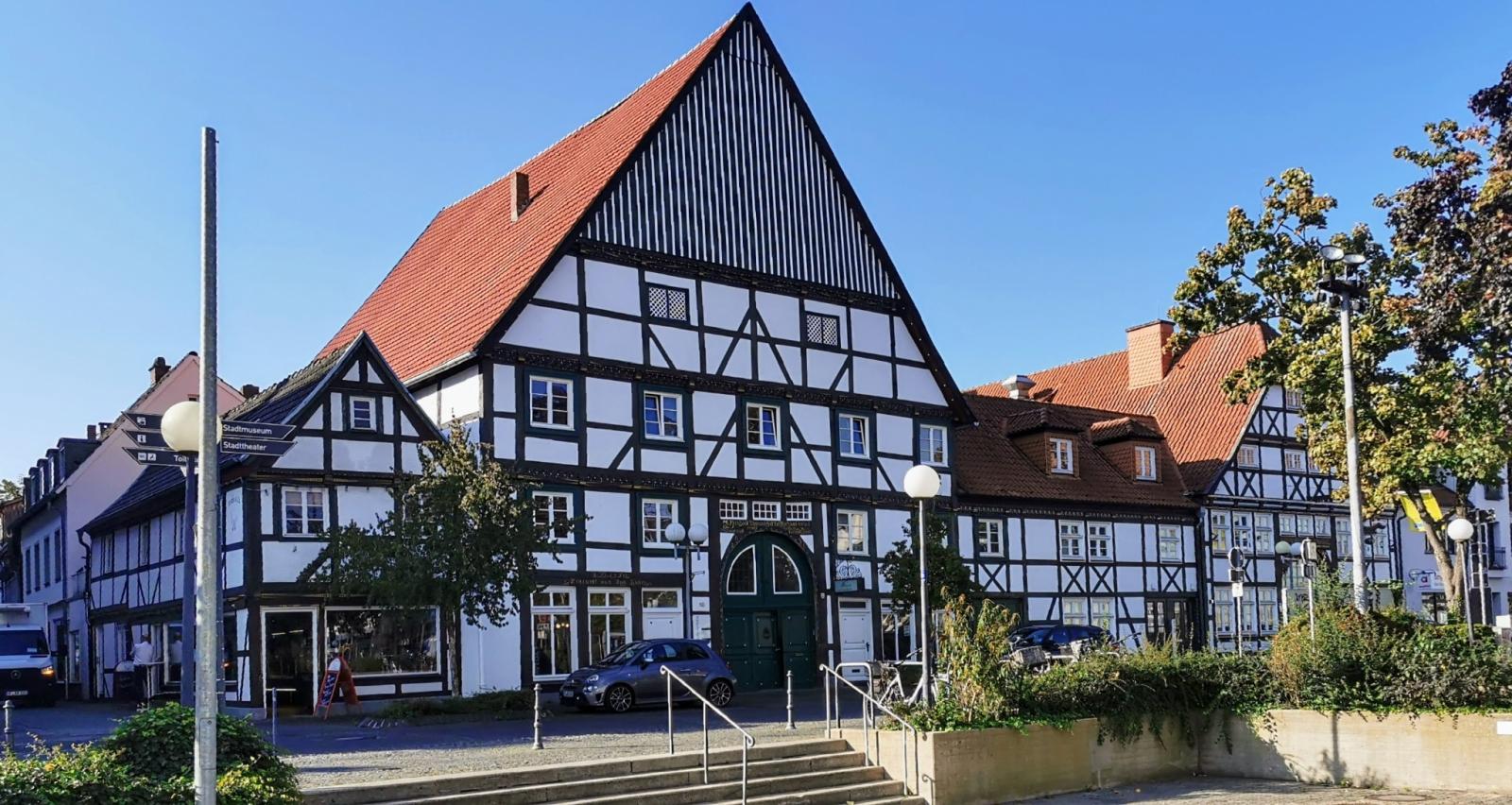 Fachwerkhäuser in der Rathausstraße in Lippstadt