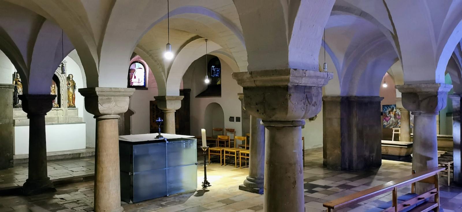 Blick in die Krypta