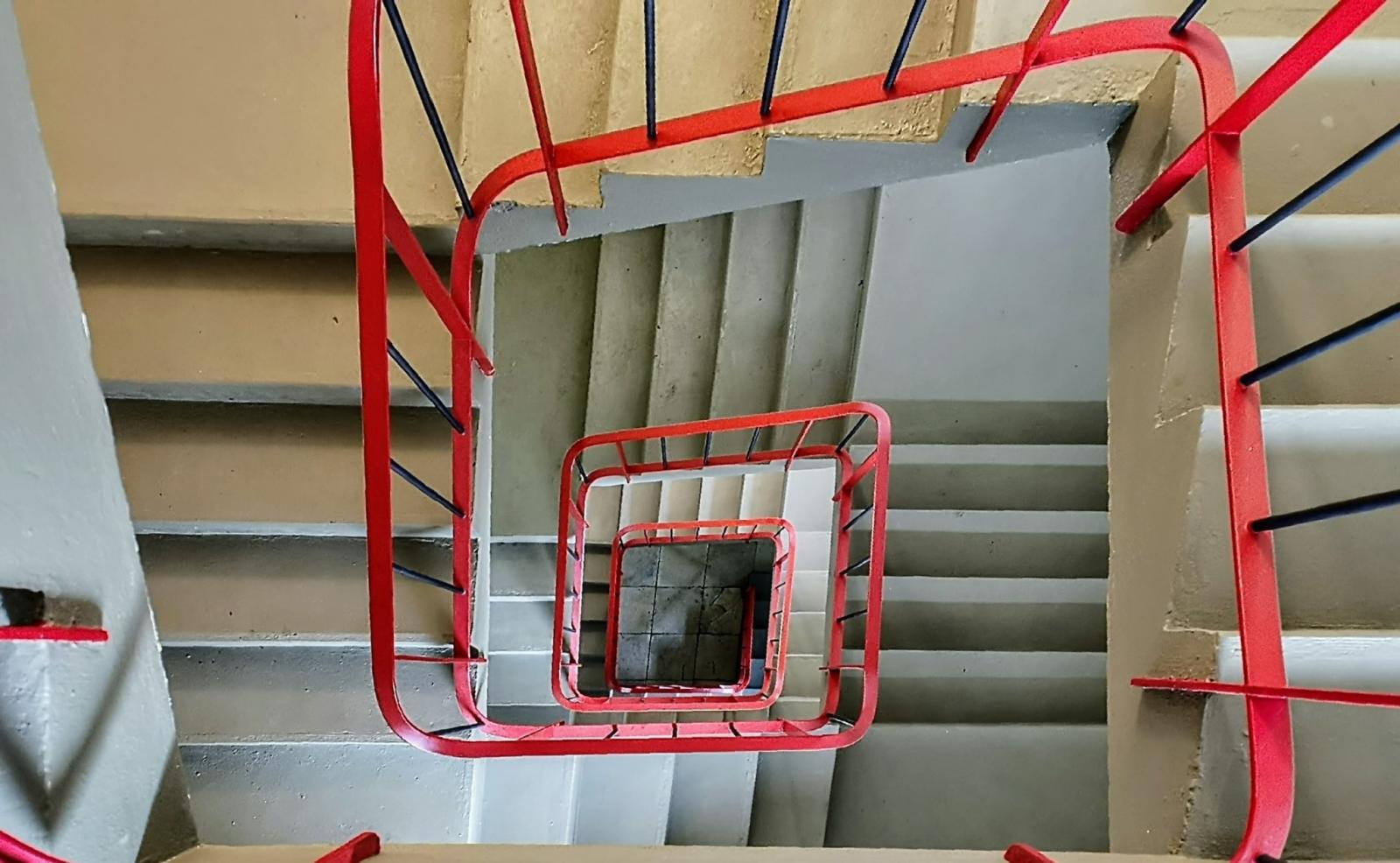 Treppenaufgang von oben