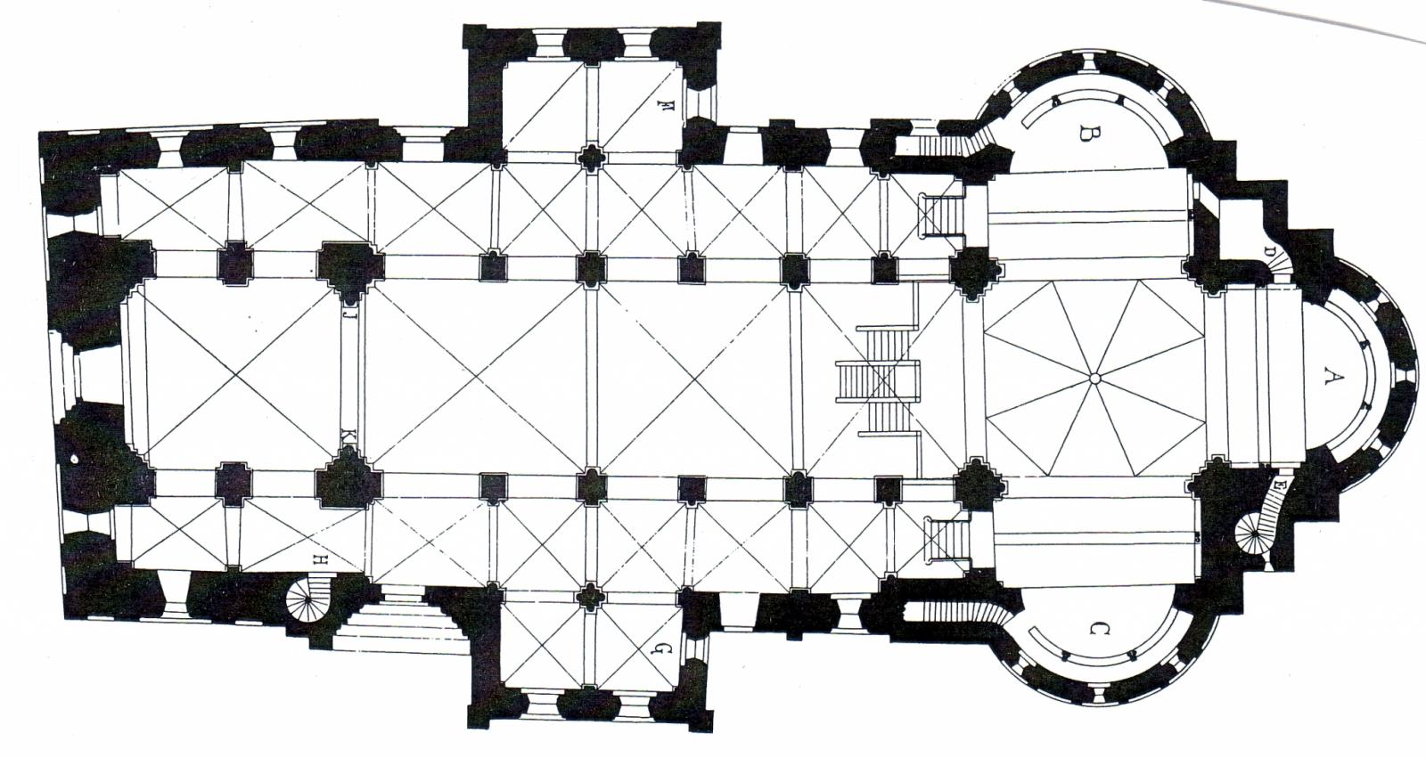 Grundriss Quirinus Münster Neuss