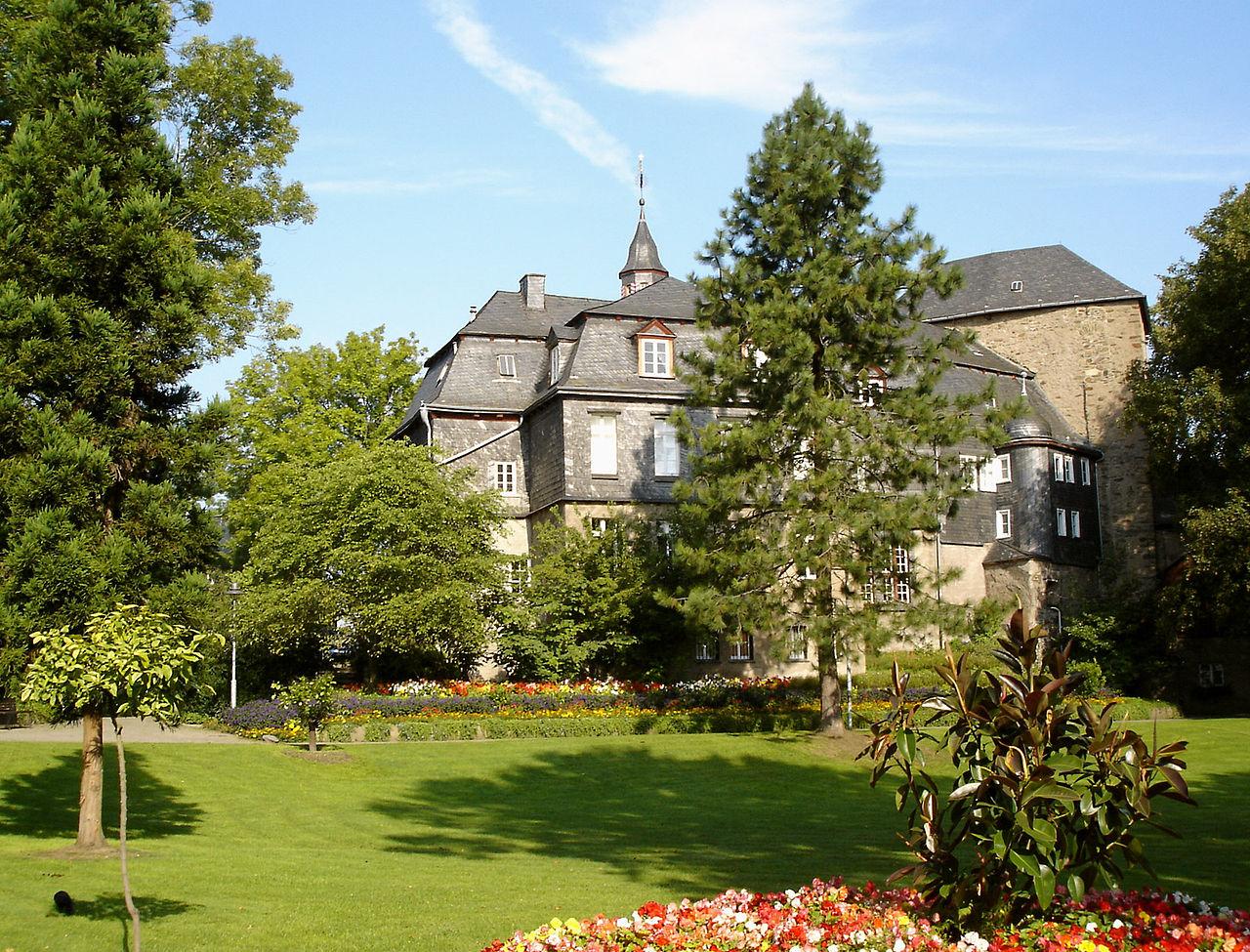 Blick aus dem Schlossgarten auf die östliche Seite des Schlosses