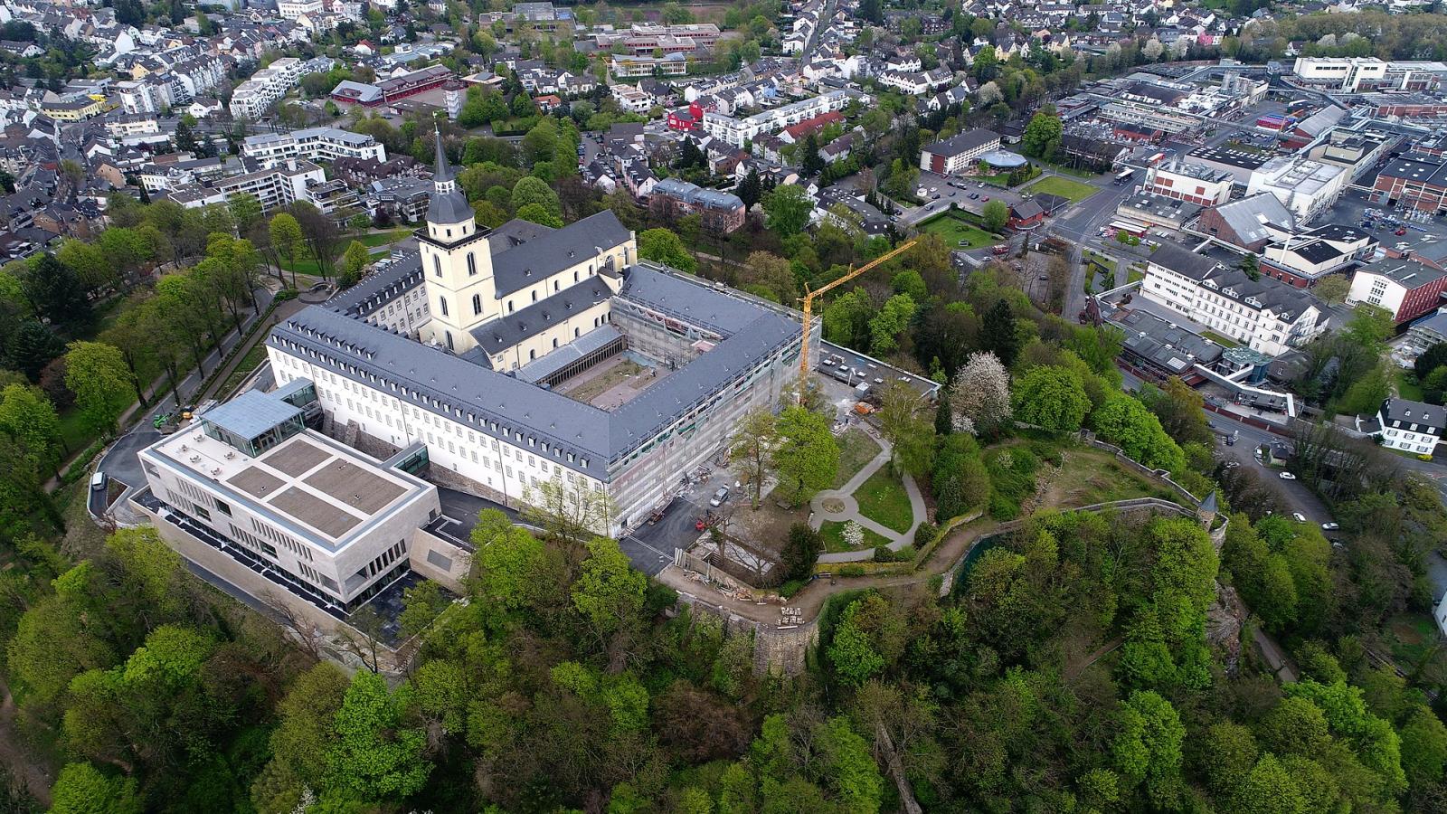 Luftbild Abtei Michaelsberg Siegburg