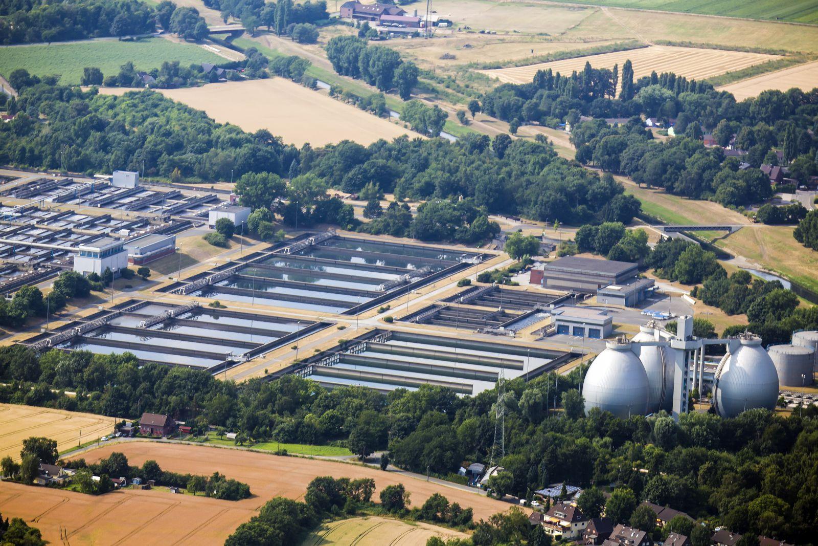 Luftbild Klärwerk Emschermündung