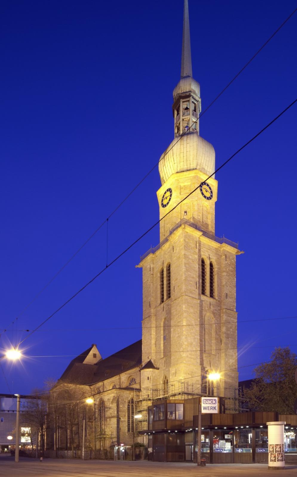 Turmansicht St. Reinoldi Dortmund abends