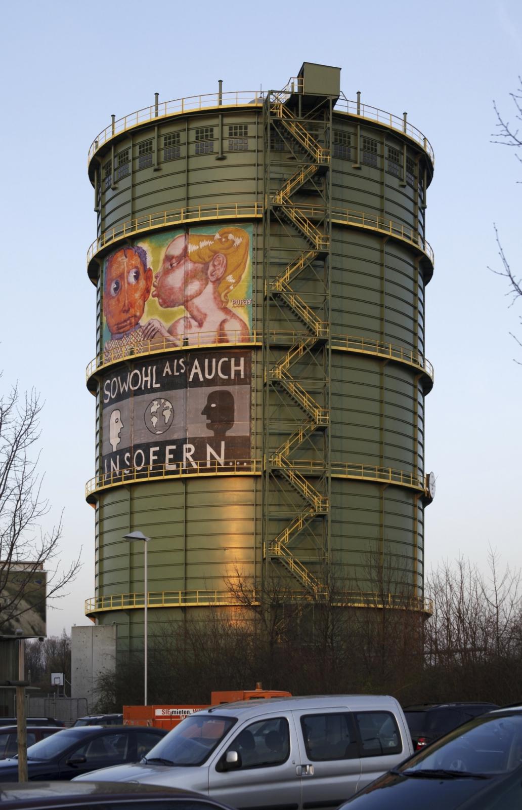 denkmalgeschützter Gasbehälter