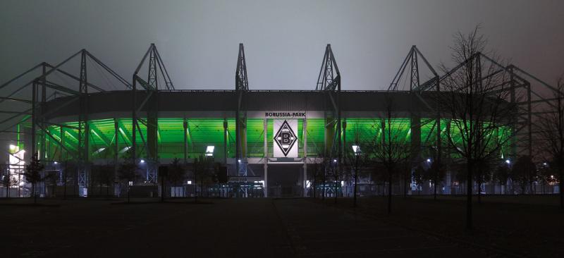 Fußballstadion im Borussia-Park Mönchengladbach