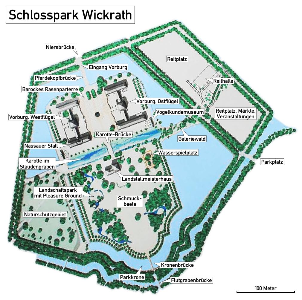 Schloss Wickrath Mönchengladbach, Architektur baukunstnrw